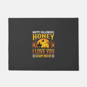 Halloween Honey I Love You Scary Much Doormat