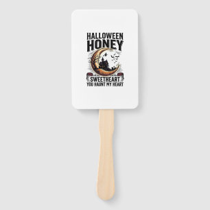 Halloween Honey Shirt Sweet Spooky Love Design_1 Hand Fan