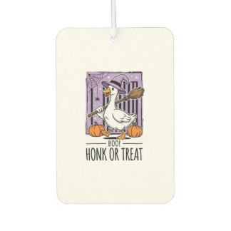 Halloween Honk or Treat Witch Goose Car Air Freshener