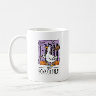 Halloween Honk or Treat Witch Goose Coffee Mug