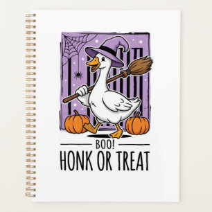 Halloween Honk or Treat Witch Goose Planner