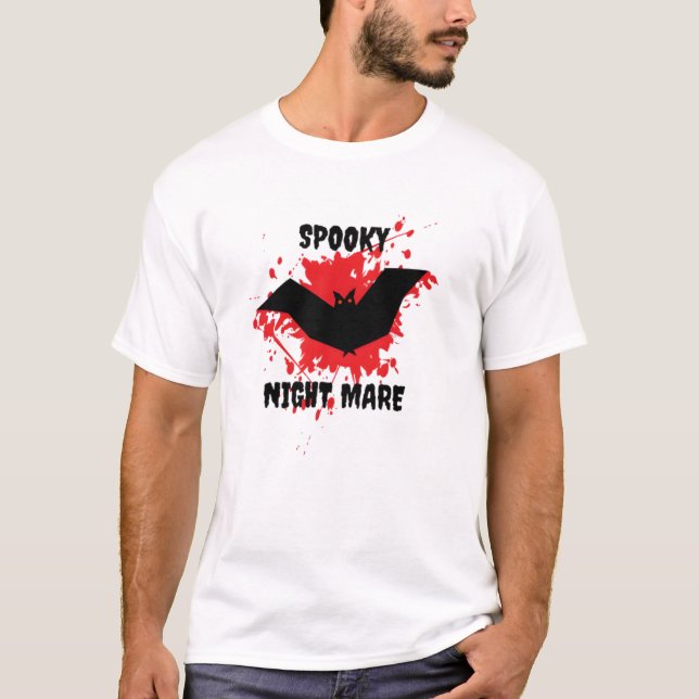 Halloween Horror Bat T-Shirt (Front)