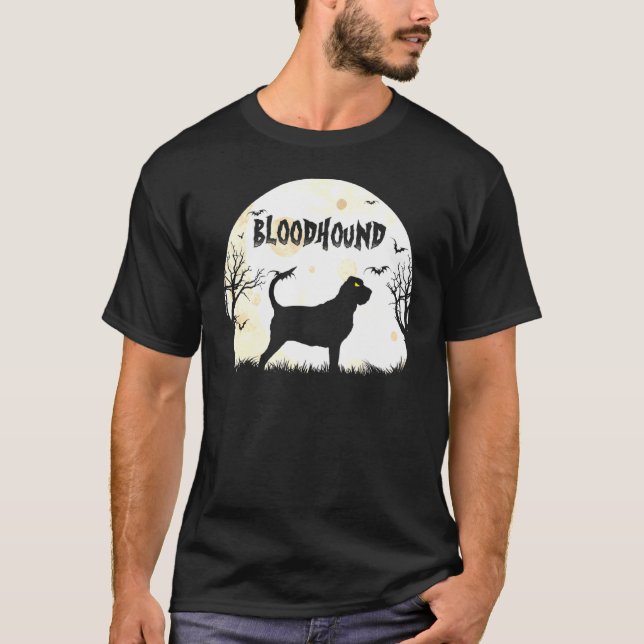 Halloween Horror Bloodhound T-Shirt (Front)