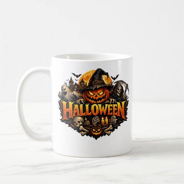 Halloween Horror Coffee Mug (Left)