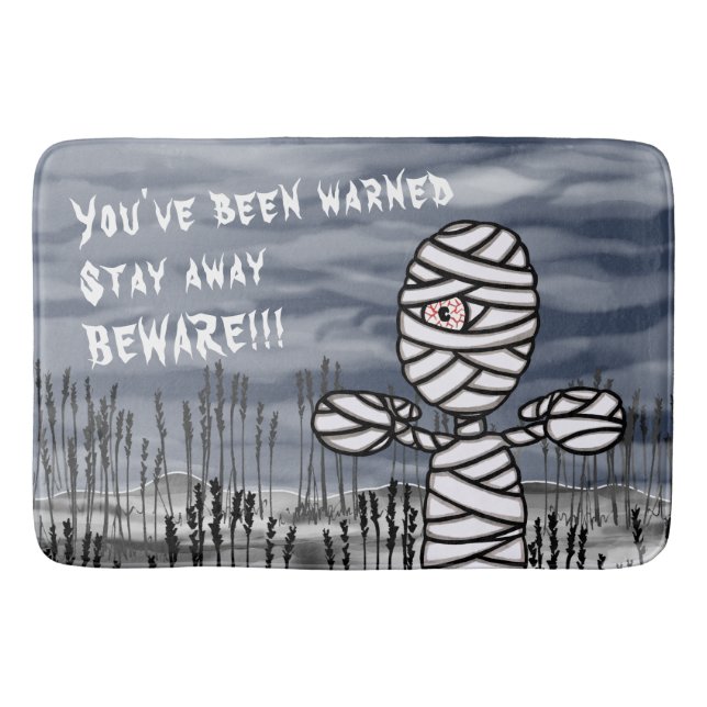 Halloween Horror Creepy Mommy  Bath Mat (Front)