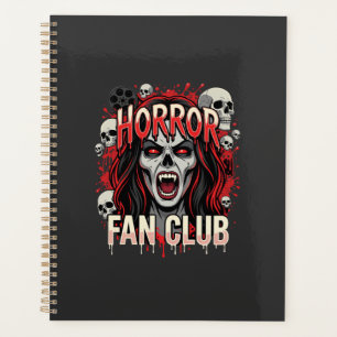 Halloween Horror Fan Club Vampire Skull Planner
