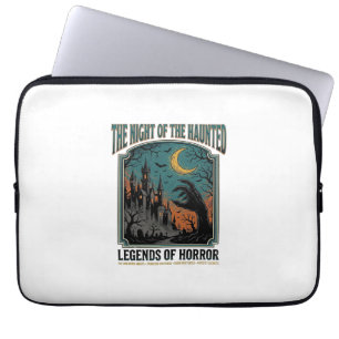 Halloween Horror Haunted Night Vintage Spooky_1 Laptop Sleeve