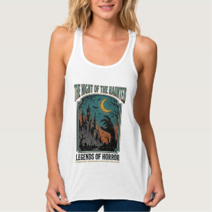 Halloween Horror Haunted Night Vintage Spooky_1 Singlet