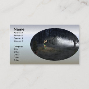Halloween Horror House Business Card