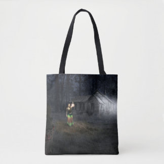 Halloween Horror House Tote Bag