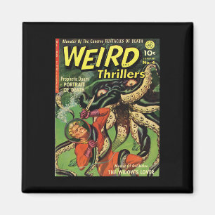 Halloween Horror Monster Vintage Comic Book Retro Magnet