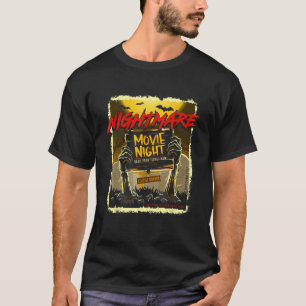 Halloween Horror Movie Night Poster Classic Monste T-Shirt