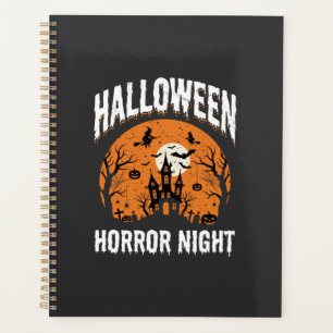 Halloween Horror Night Haunted Castle Vintage Planner