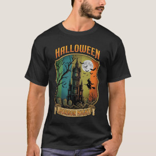 Halloween Horror Night Haunted House Witch Full Mo T-Shirt