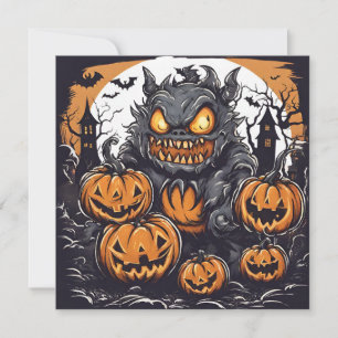 Halloween Horror Night Holiday Card