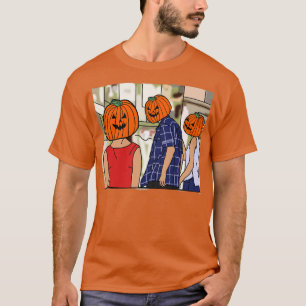 Halloween Horror Pumpkin Head Distracted Boyfriend T-Shirt