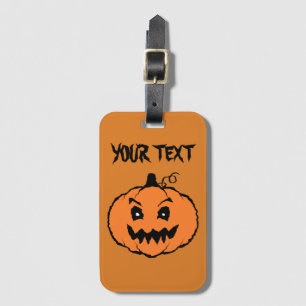 Halloween Horror Pumpkin Luggage Tag