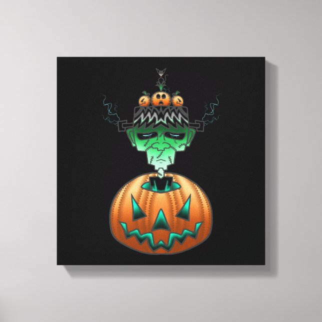 Halloween Horror Punk Zombie Canvas Print (Front)