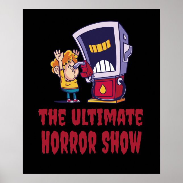 Halloween - Horror Show at Gas Station Poster (Front)
