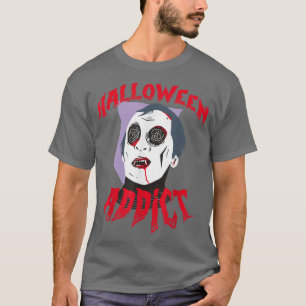 Halloween Horror Stories Scary Movies Addict Vampi T-Shirt