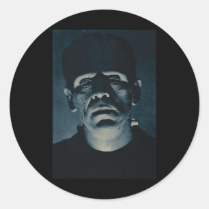 Halloween Horror Vintage Comic Book Retro Movie Classic Round Sticker