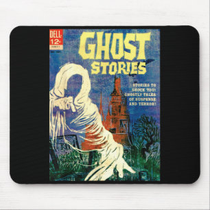 Halloween Horror Vintage Ghost Grim Reaper Comic Mouse Pad