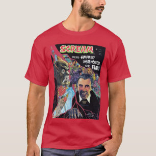 Halloween Horror Vintage Werewolf Vampire Comic Bo T-Shirt