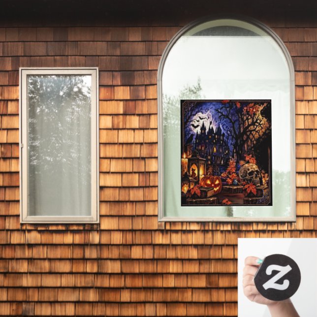 Halloween Horror Window Clings 2 of Set (Home Window)