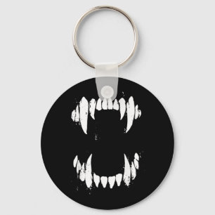 Halloween Horror Wolf Dog Vampire Monster Teeth Key Ring