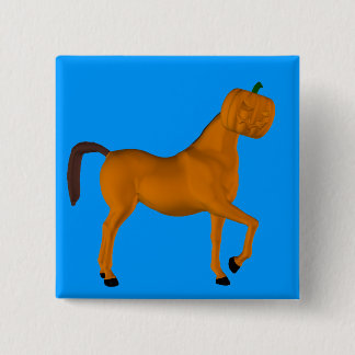 Halloween Horse 15 Cm Square Badge