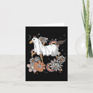 Halloween Horse Costume Ghost Boo Pumpkin Spooky S Card