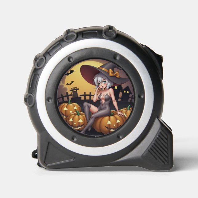 Halloween Hot Anime Witch on Jack-O-Lantern 1 (Front)