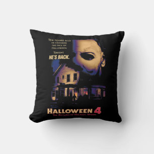Halloween House and Mask Cushion