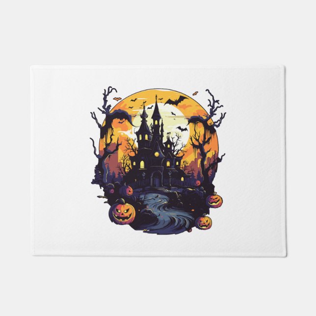 halloween house     doormat (Front)