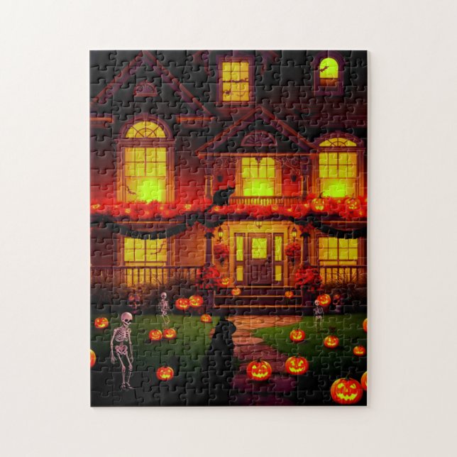 Halloween House Party for Cats! Jigsaw Puzzle (Vertical)