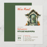 Halloween House Warming Monster Digs Watercolor