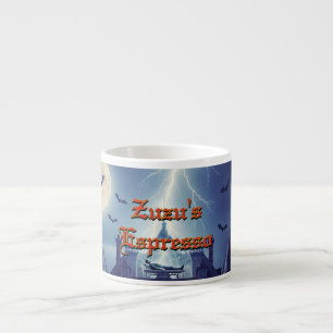 Halloween House With Frankie, Dark Blue Espresso Cup