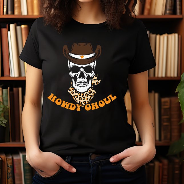 HALLOWEEN HOWDY GHOUL COWBOY SKULL T-Shirt (Creator Uploaded)