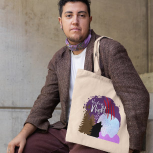 Halloween Howling Night Beneath the Shadow Tote Bag