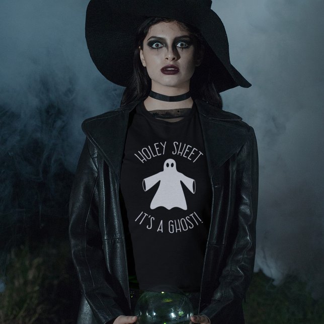 Halloween Humor T-shirt. Holey Sheet It's A Ghost T-Shirt (Creator Uploaded)