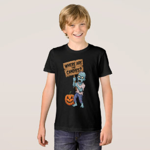 Halloween Humor Zombie Bonbons Tri-Blend Shirt