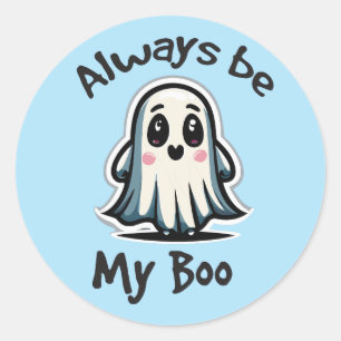 Halloween humour classic round sticker