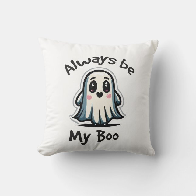 Halloween humour ghost cushion (Front)