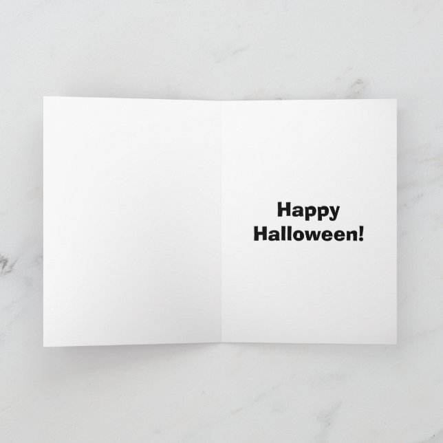 Halloween Humour Greeting Card (Inside)