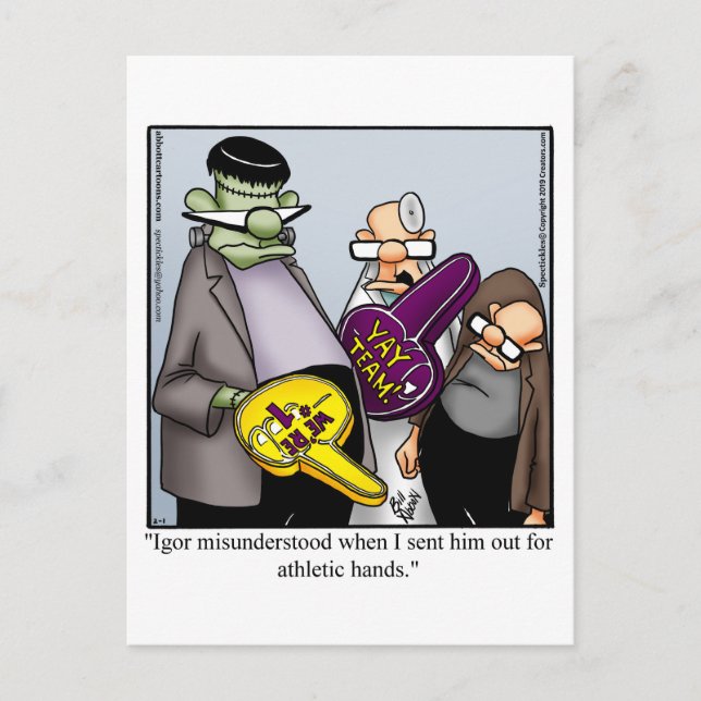 Halloween Humour Postcard  (Front)