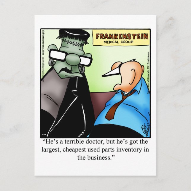 Halloween Humour Postcard  (Front)