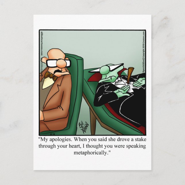 Halloween Humour Postcard  (Front)