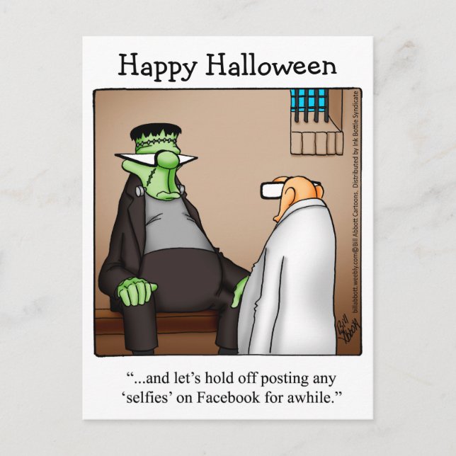 Halloween Humour Postcards "Spectickles" (Front)
