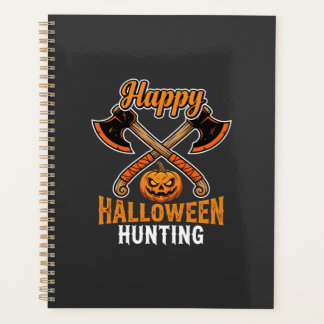 Halloween Hunting Crossed Axes Jack O Lantern Planner