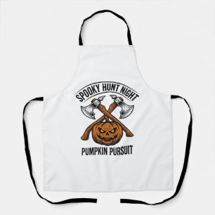 Halloween Hunting Shirt With Pumpkin Axes_1 Apron